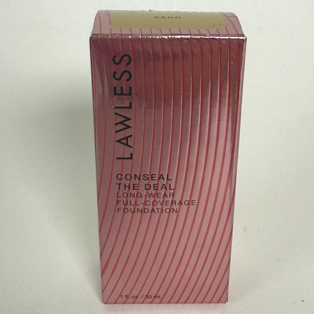 Lawless Foundation Conseal The Deal Long-Wear Full-Coverage Shade Sand 1 oz New